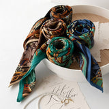 Vintage Cashew Flower Small Square Scarf_Cwasc0935