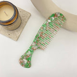 Vintage Acetate Heart Comb For Hair Makeup_Cwmm6432