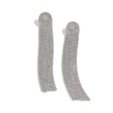 FRENCH STYLE TASSEL RHINESTONE EARRINGS_CWAJE1140