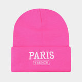 KOREAN STYLE EMBROIDERED LETTER KNITTED HAT_CWAH2120