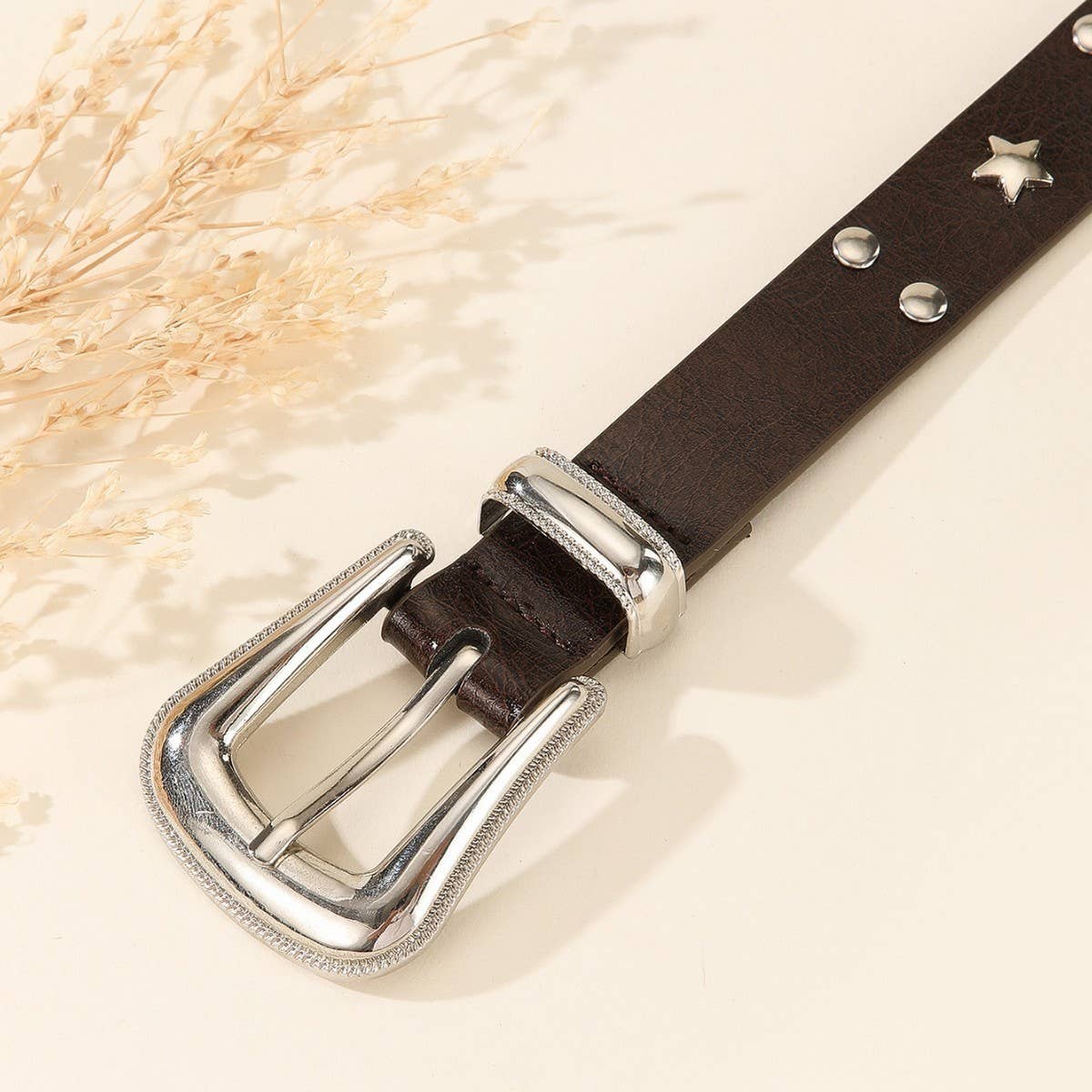 Women Y2K Star Studded Cute Pin Buckle Belt_Cwabe1234