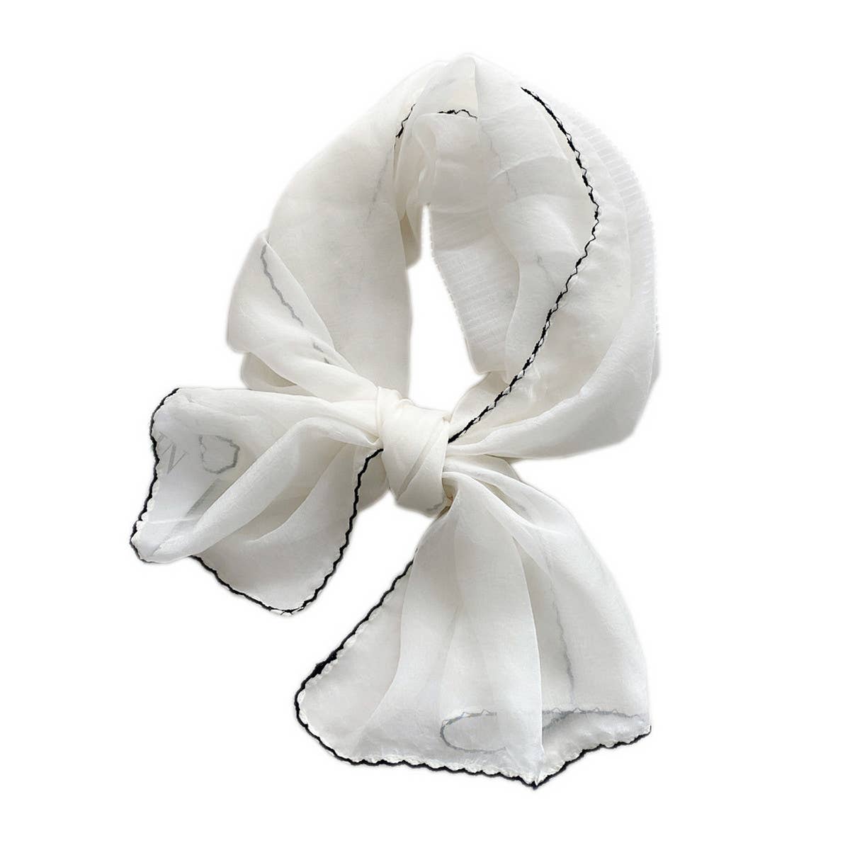 Cwasc2386_Long Solid Color Thin Small Scarf