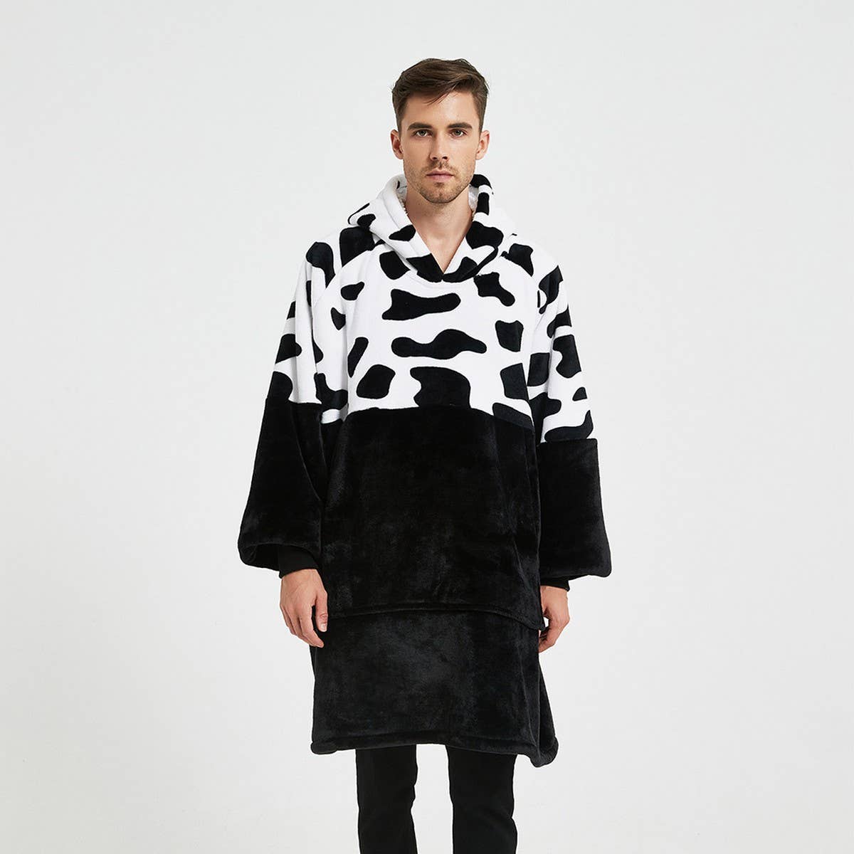 LEOPARD SHERPA HOODIE BLANKET PULLOVER FOR WINTER_CWAHA6520