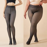 SHEER LOOK TIGHTS PLUS SIZE GRAY NUDE EFFECT_CWMM8963
