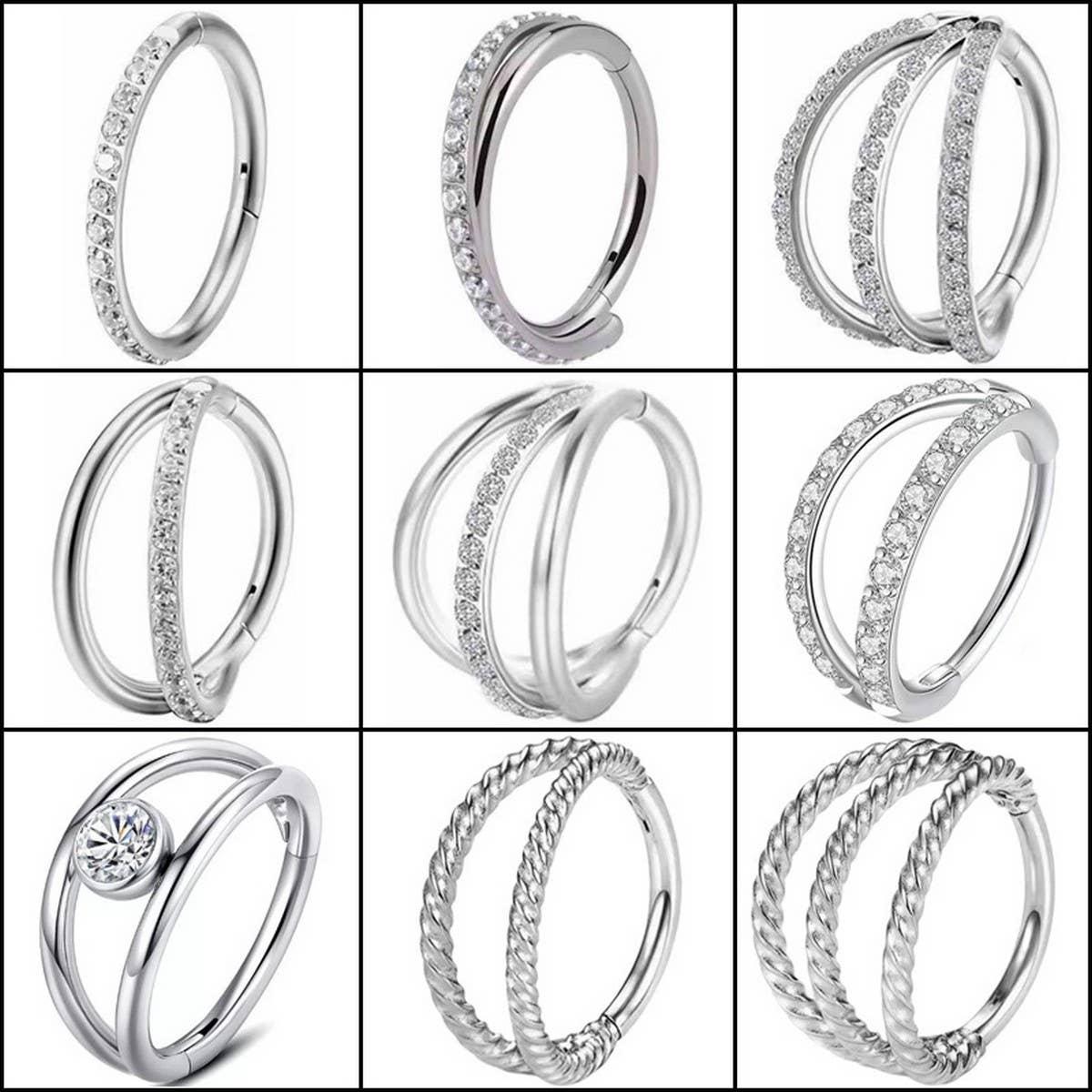 CLOSED HOOP NOSE RING 316 STAINLESS_CWMM9523