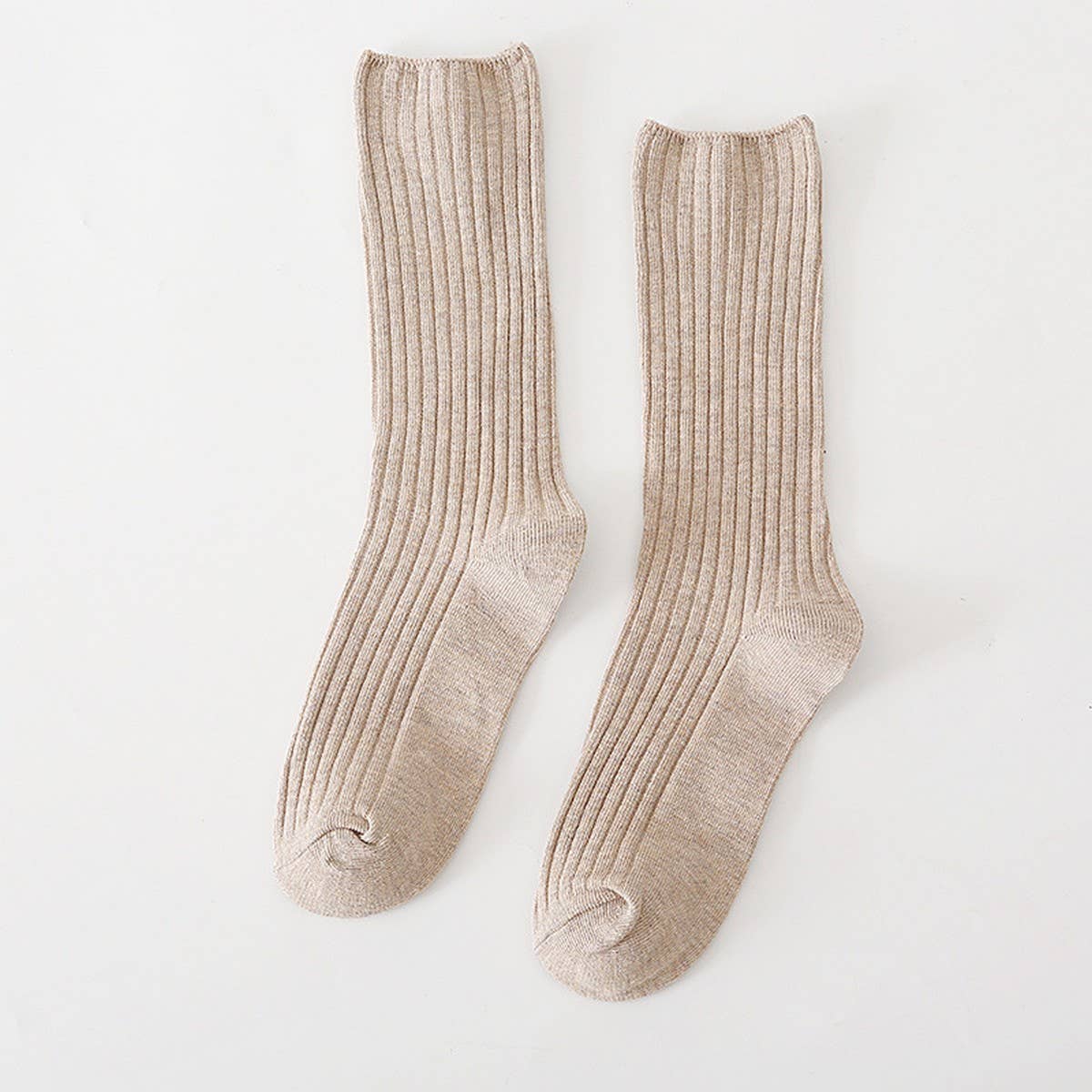 AUTUMN AND WINTER RETRO MID CALF SOCKS_CWMS0986