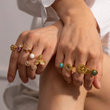 RETRO NICHE HIGH END OPEN RING_CWAJE1381