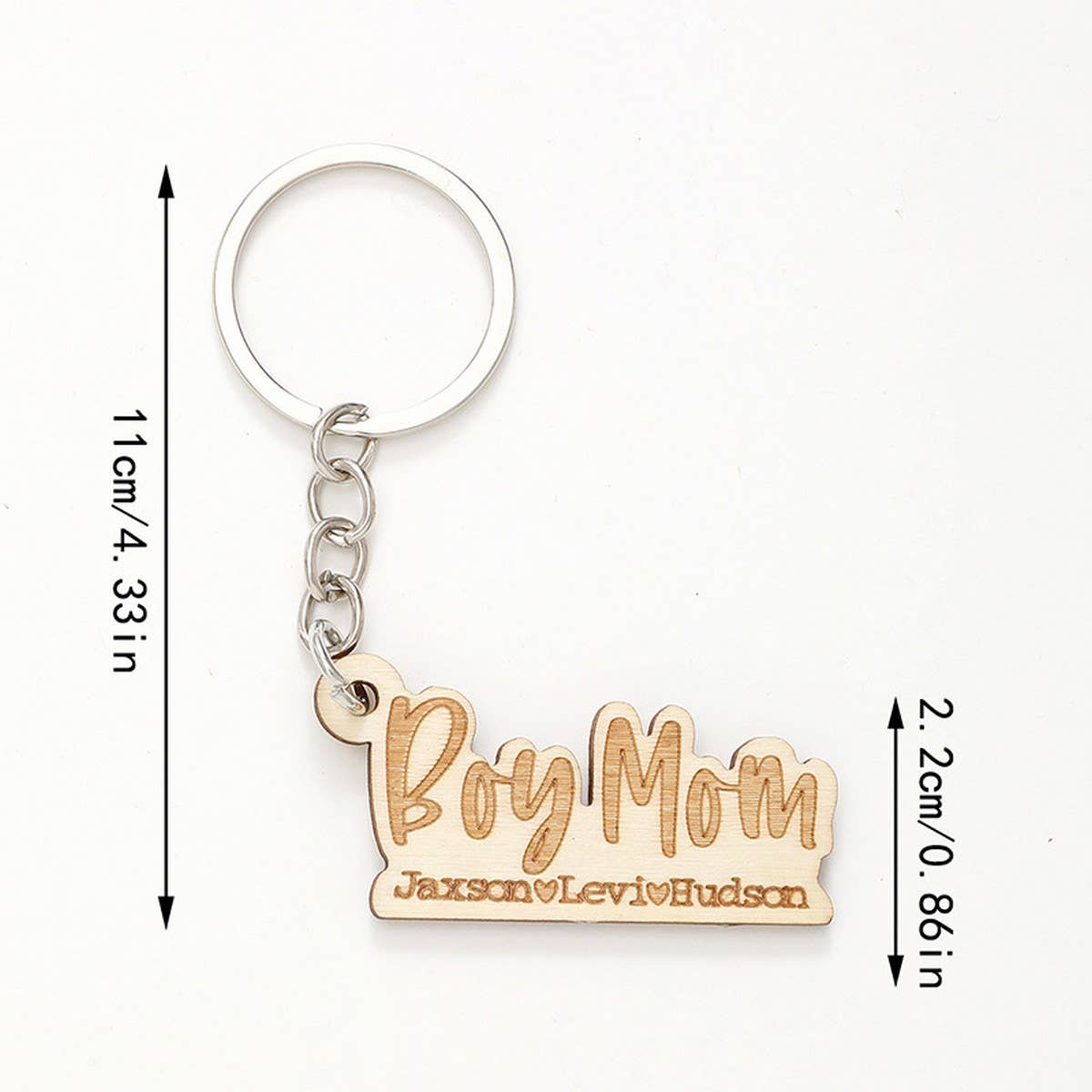 LASER ENGRAVED WOODEN KEYCHAIN_CWMM0567
