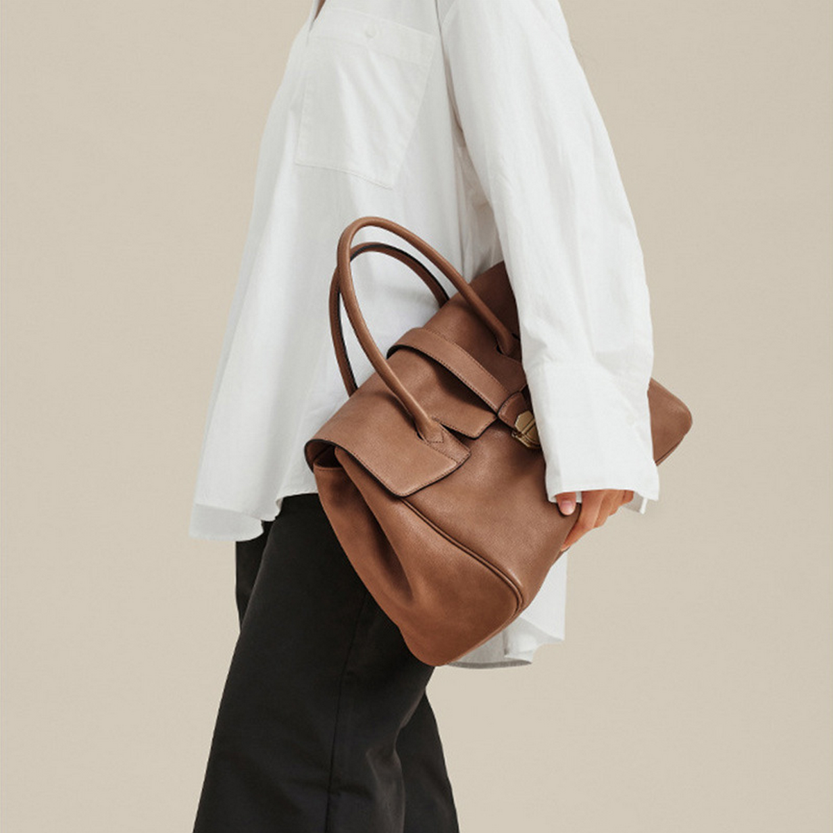 LADIES LEATHER BRIEFCASE VINTAGE TOTE STYLE_CWAB5320