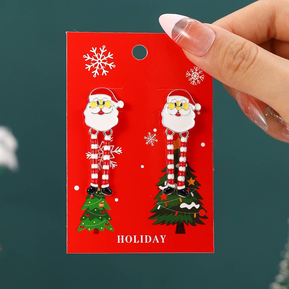 NEW CHRISTMAS CARTOON DIAMOND PENDANT EARRINGS_CWMM2608