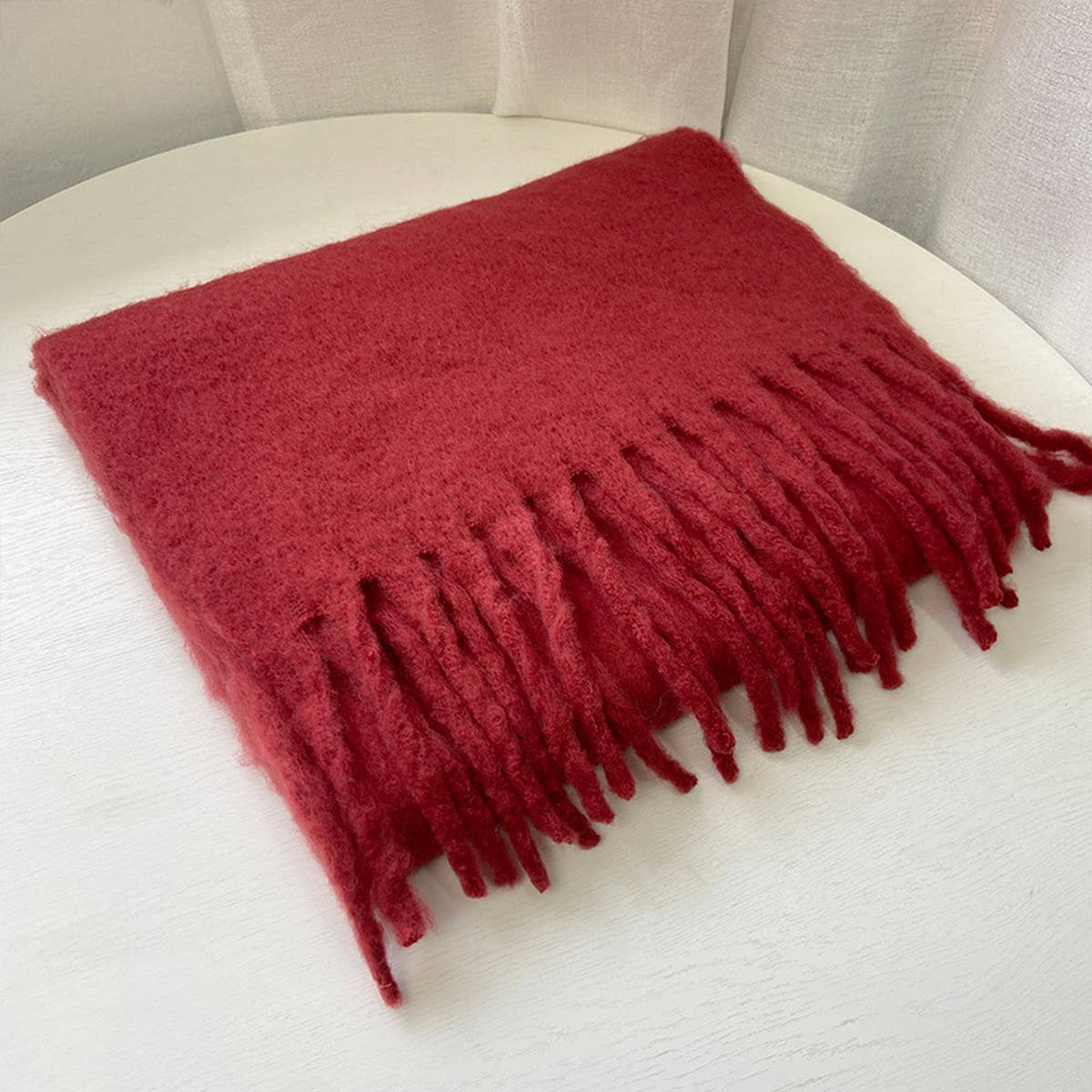 SOFT MOHAIR FEEL SCARF COZY WINTER WRAP_CWASC0323