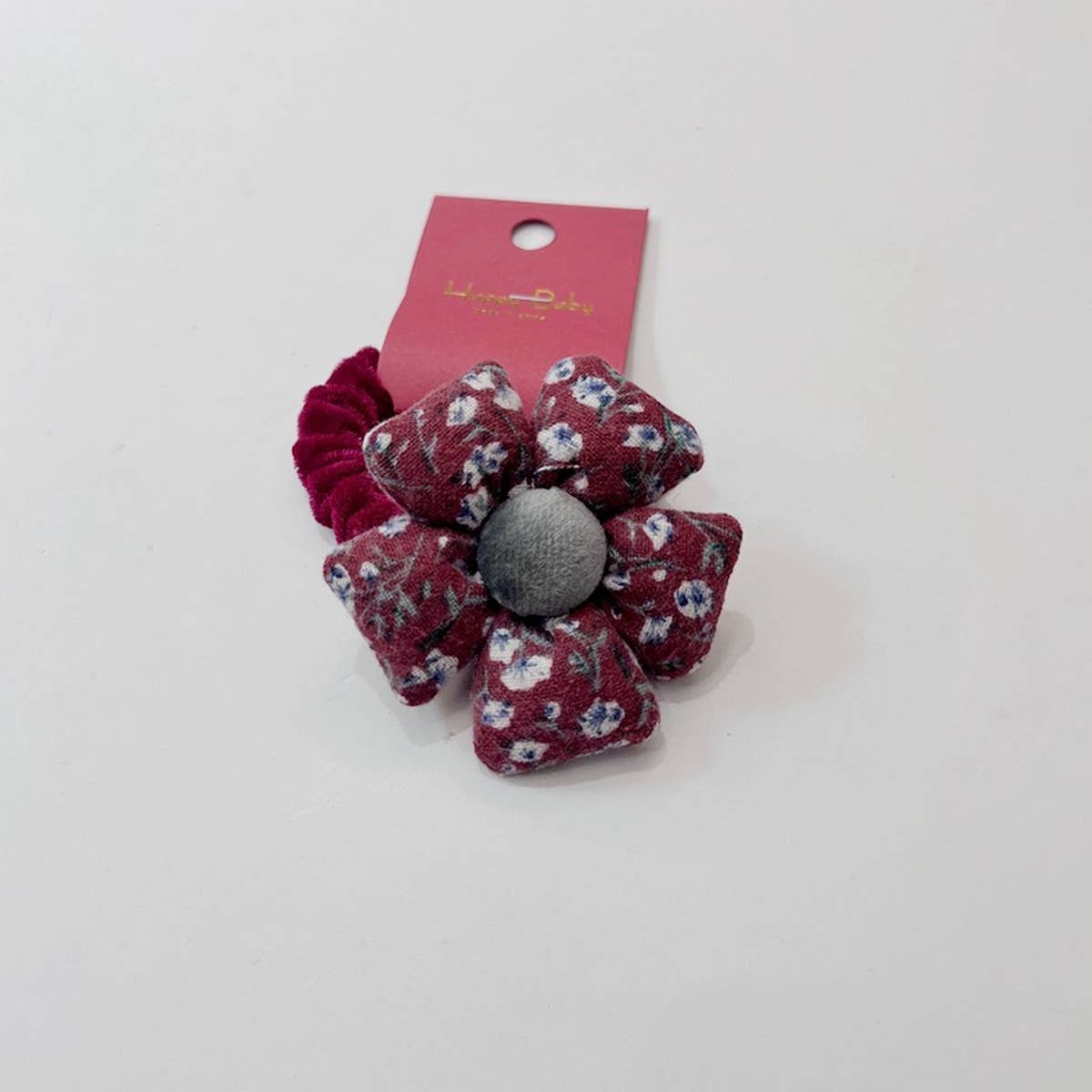 NEW RED BIG FLOWER BOW HAIR TIE_CWAHA1841