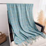 LIGHTWEIGHT KOREAN STYLE FRINGE WINTER SCARF WRAP_CWASC2780
