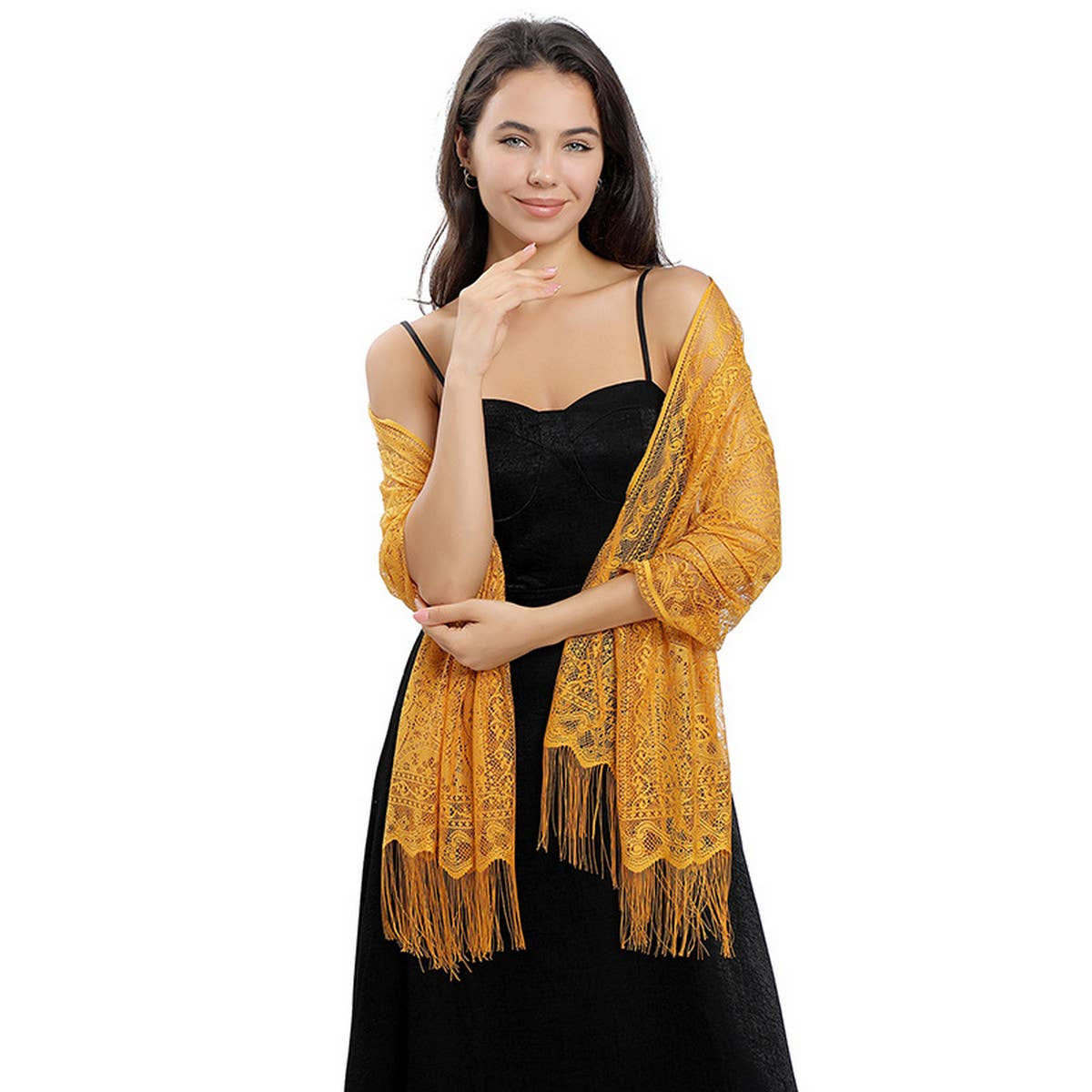 HOLLOW NEW STYLE MIN WHIRLWIND CASHEW SHAWL_CWASC1080