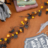 180CM BLACK MAPLE LEAF PUMPKIN GARLAND DECOR_CWMM9883