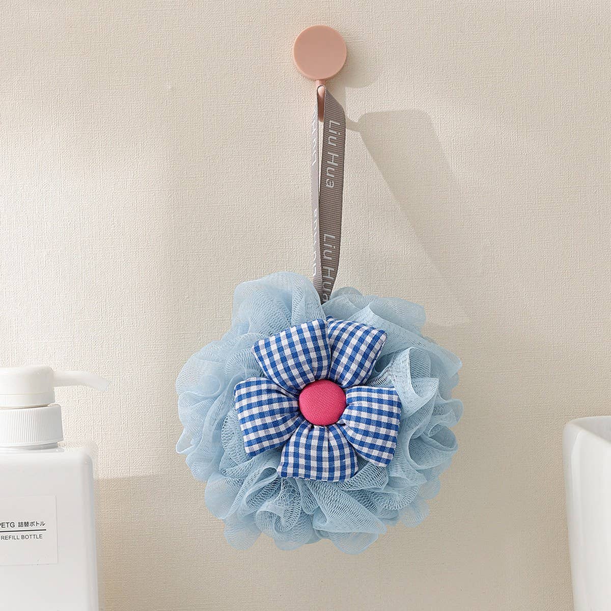 SUNFLOWER BATH BALL 50G LARGE SUPER SOFT BATH POUF_CWMM3328