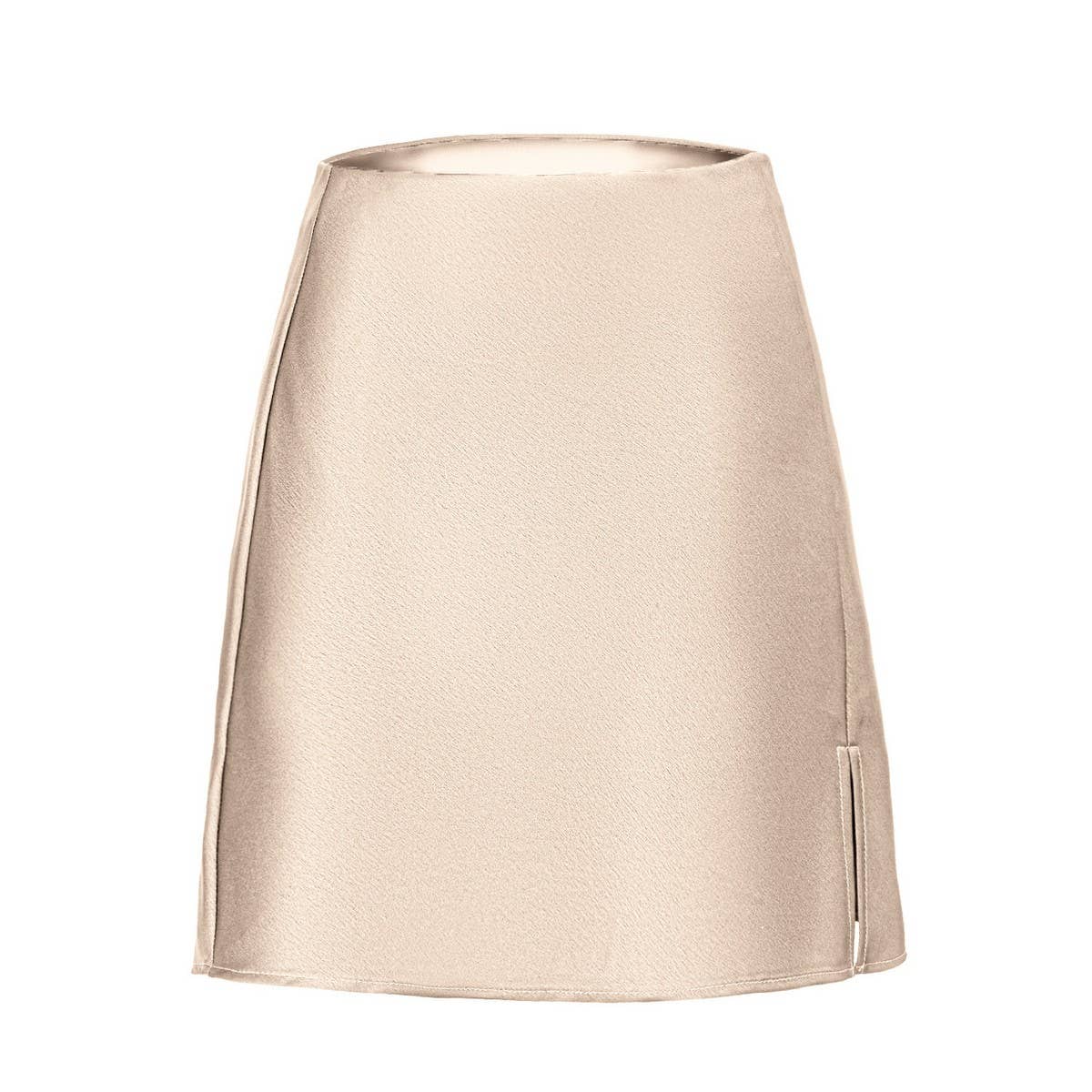 SOLID COLOR SATIN SLIT SKIRT SEXY A LINE MINISKIRT_CWBSS0375