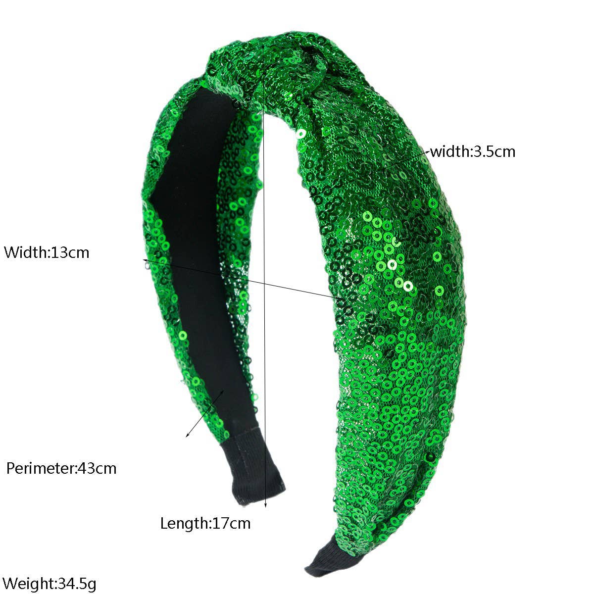 Red Green Xmas Headband Sequin Party Accessory_Cwaje05878