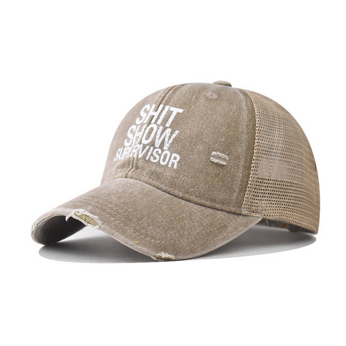 NEW OUTDOOR VISOR LETTER PRINT TRUCKER HAT_CWAH1368