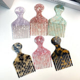 CHIC ACETATE GEOMETRIC COMB RETRO LONG HANDLE_CWMM6435