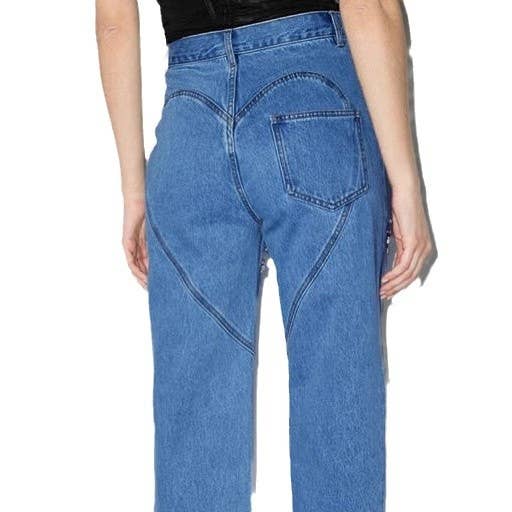Straight Leg High-Waisted Straight Leg Jeans