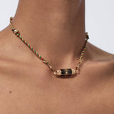 BOHEMIAN COLORFUL TAROT PENDANT NECKLACE_CWMM3794