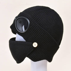 GLASSES EARMUFFS PLUS VELVET WARM HAT_CWASC1125