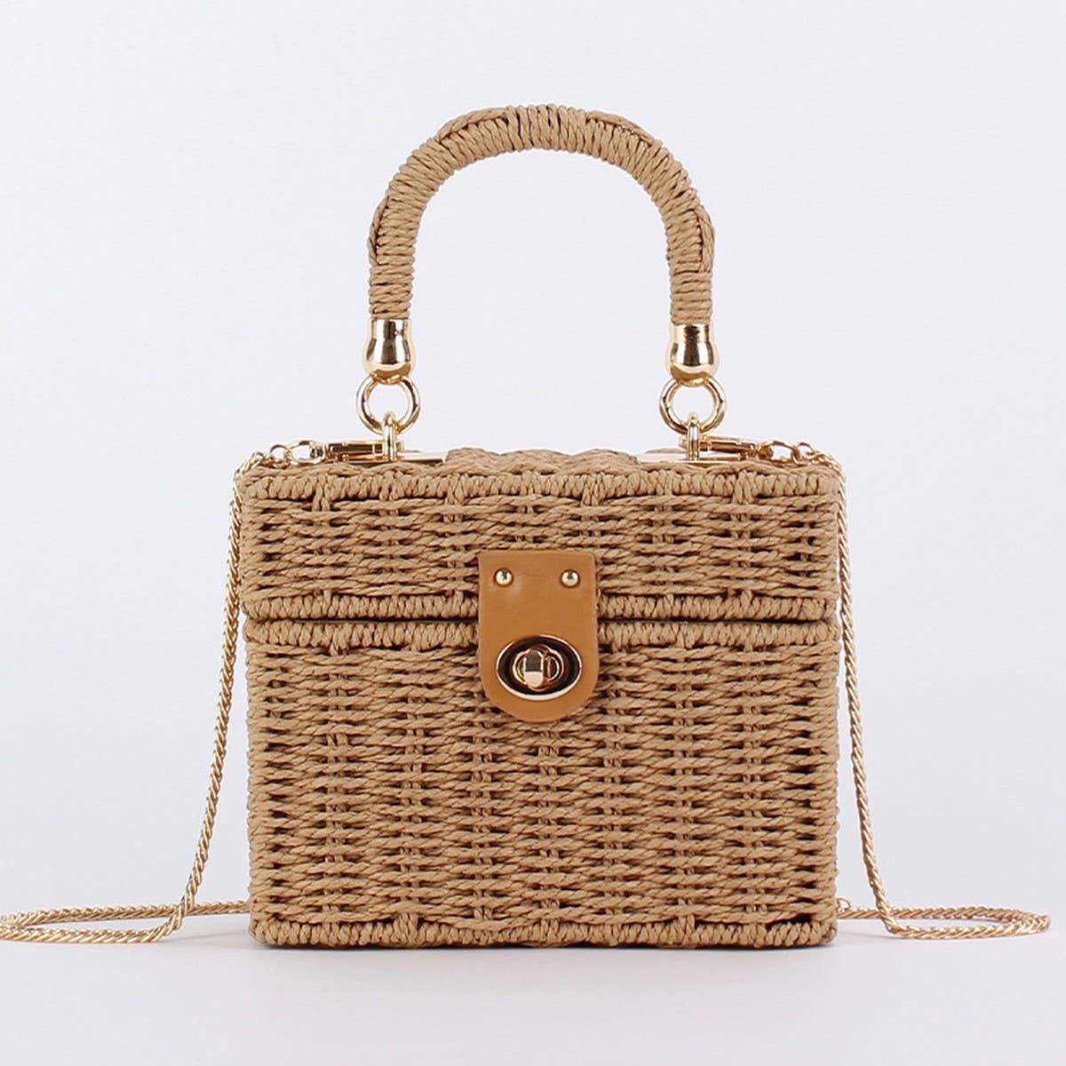 DUAL PURPOSE LEISURE PAPER ROPE WOVEN BAG_CWAB4713