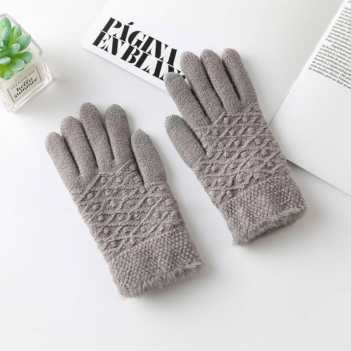 Womens Warm Touch Screen Fashion Gloves_Cwmm1503