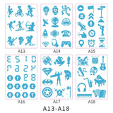 KIDS TATTOO STICKER SET CREATIVE BODY ART DECALS_CWMM8355