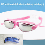 ADULT RACING SWIM GOGGLES HD ANTI FOG SILICONE_CWASG1038