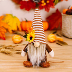 THANKSGIVING SUNFLOWER MAPLE LEAF DOLL PENDANT_CWMM1759