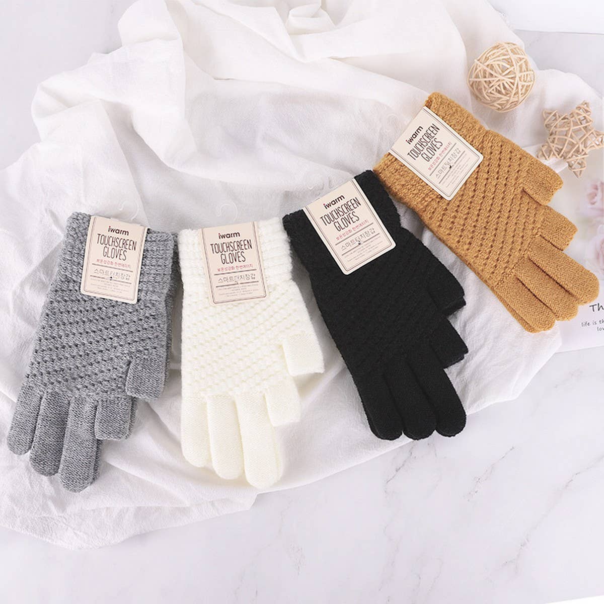 Women'S Winter Knitted Gloves With Two Fingers_Cwag0234