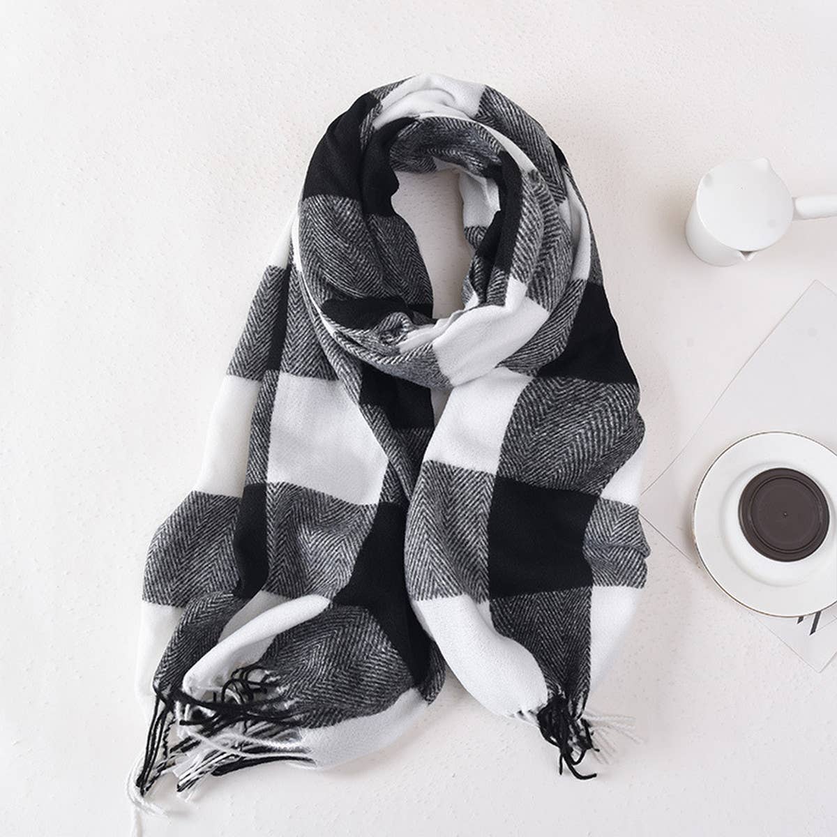Plaid Winter Scarf Cute Unisex Wrap_Cwasc0400