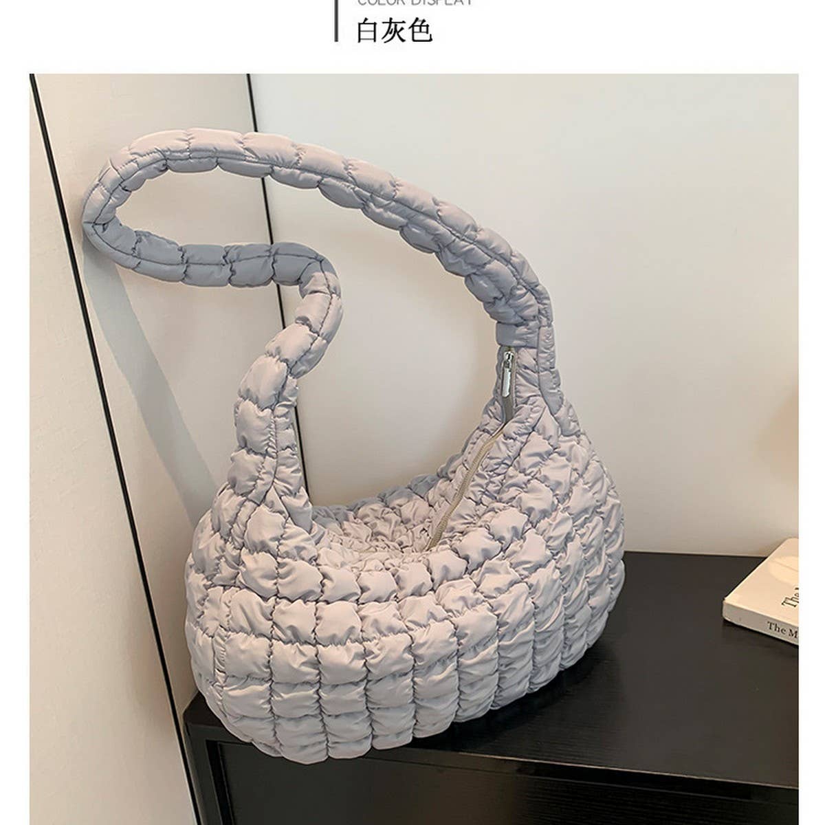 LARGE PUFFY CLOUD TOTE BAG SHOULDER PURSE_CUAB00508