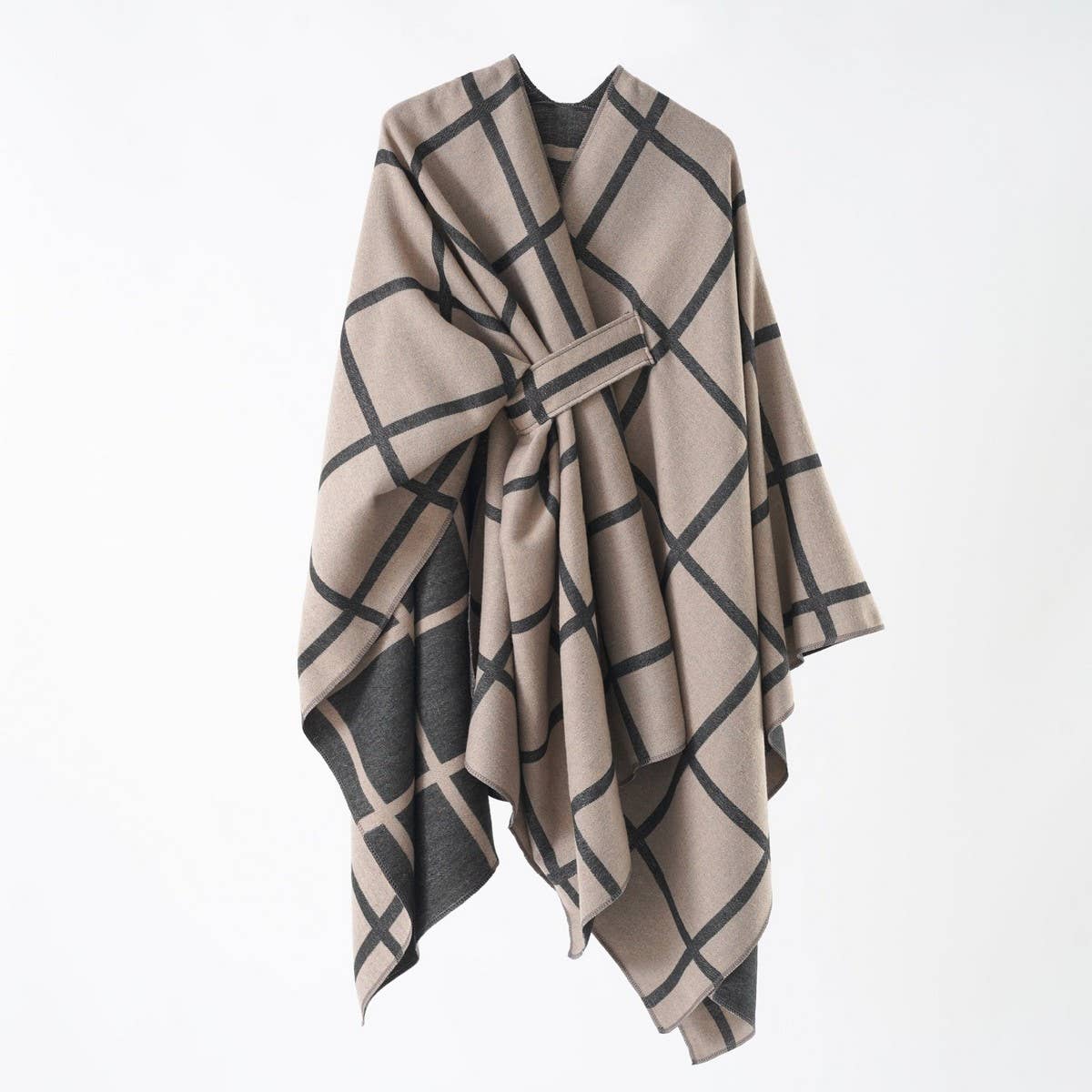NEW FASHION SHAWL PLAID DUAL PURPOSE SIMPLE SHAWL_CWMM2086