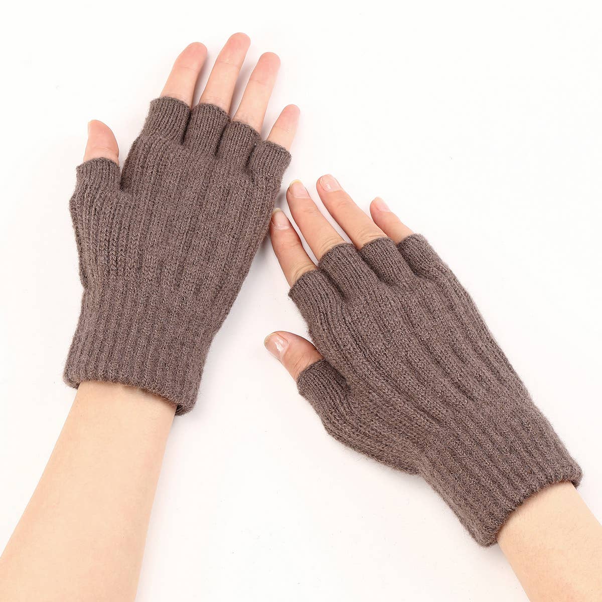 Warm Twist Short Fingerless Gloves_Cwag0115
