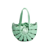 HOLLOW SEMICIRCLE WOVEN BEACH BAG_CWAB1908