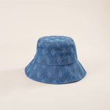 SUN PROTECTION PRINTED PLAID BUCKET HAT_CWAH1442
