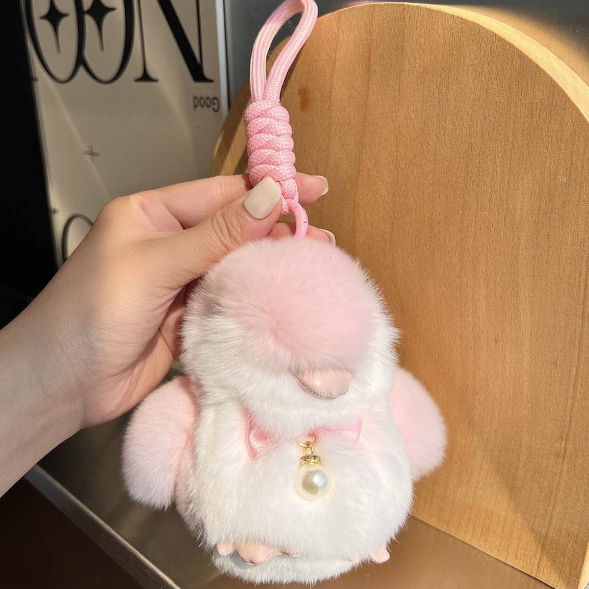 Cwmm10405_Cute Penguin Plush Keychain  Bag Charm