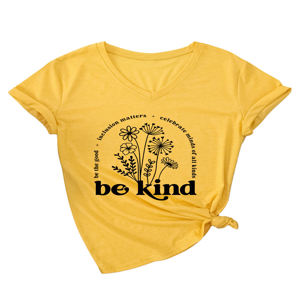 Women Summer T-Shirt Elegan V-Neck Style_Cwtts1542