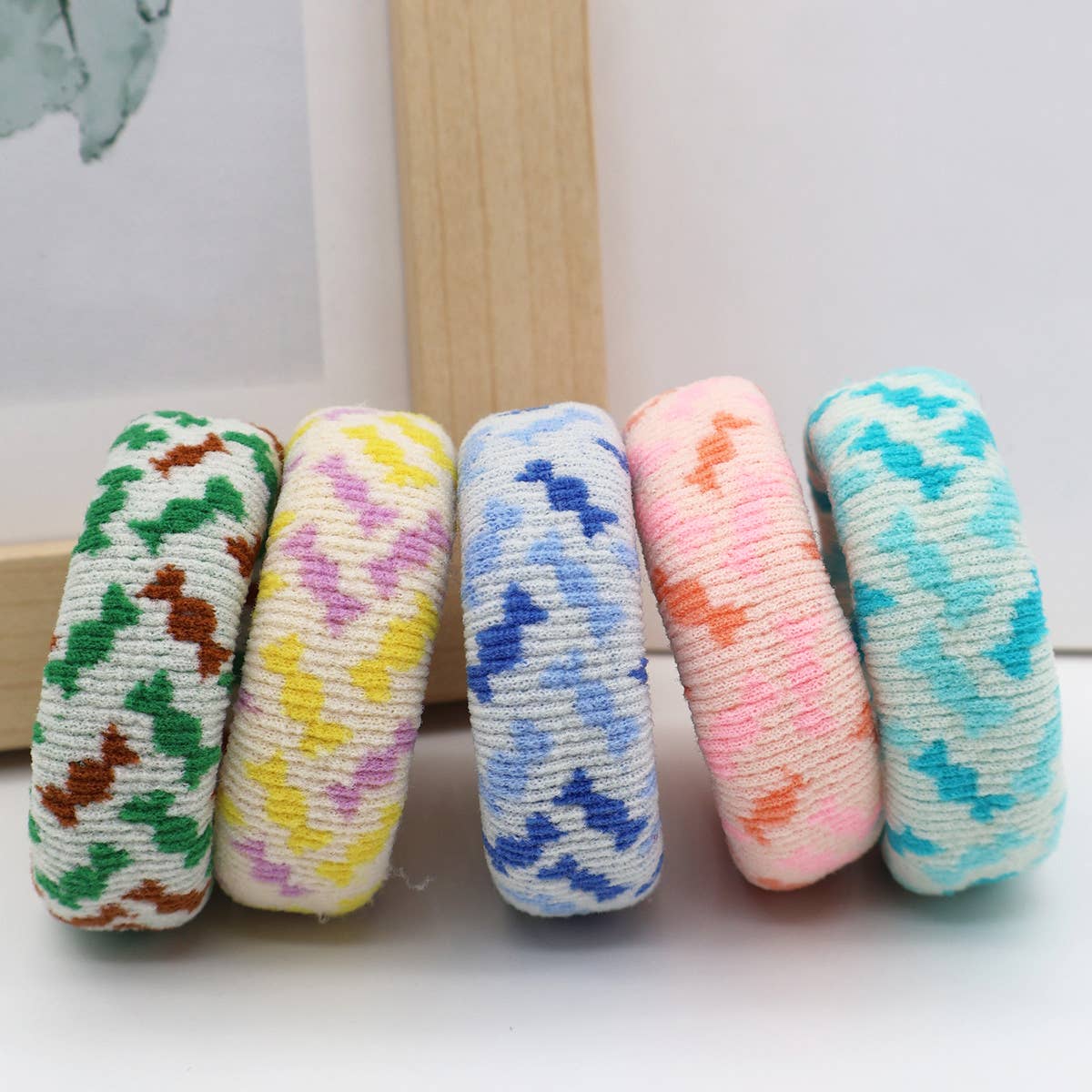 FASHION WIDENED HAIR TIES5PCS BOX_CWAHA0504