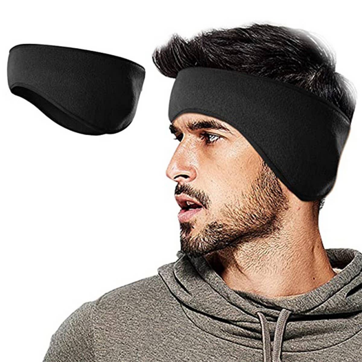 Winter Fleece Ear Warmer Headband For Sports_Cwmm7943