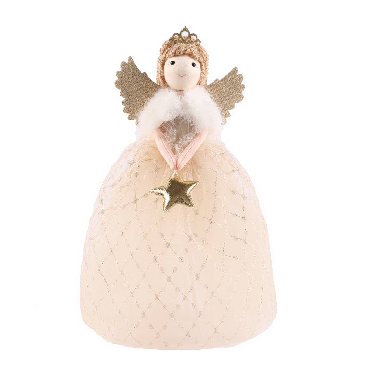 CUTE ANGEL GIRL DOLL CHRISTMAS TREE TOPPER_CWMM9884