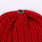 Women¡¯S Knit Two-Tone Pom Beanie Winter Hat_Cwah04990