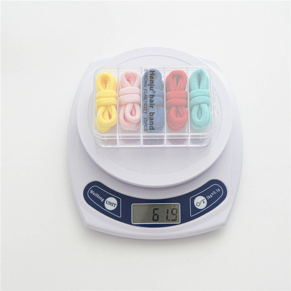 1BOX 25PCS ELASTIC HAIR TIES CANDY COLOR HAIRBANDA_CWAHA1109