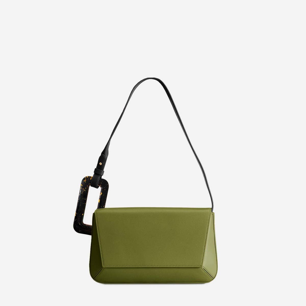 GEOMETRIC SPLICING SMALL SQUARE BAG SHOULDER BAG_CWAB1935