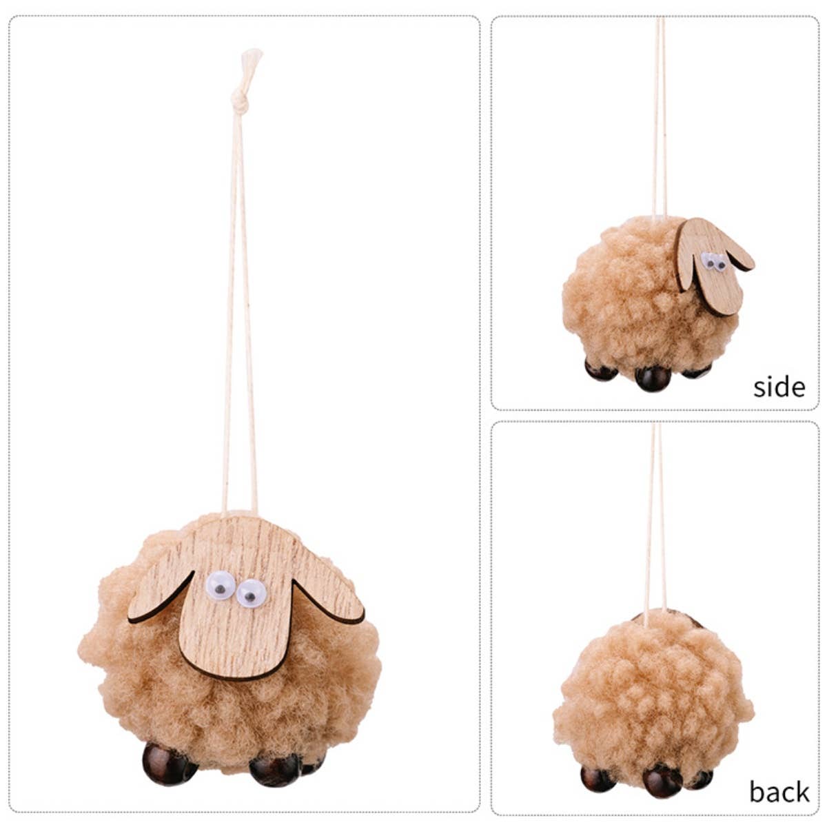 Cwmm2992_Christmas Creative Christmas Tree Lamb Pendant