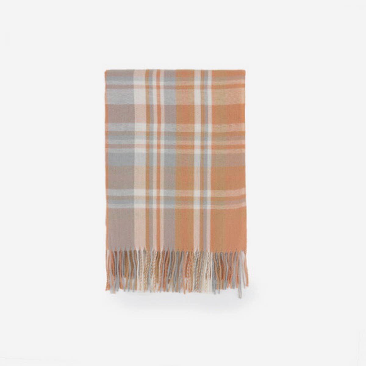 Thick Plaid Scarf Long Winter Warm Tassel Shawl_Cwasc1102