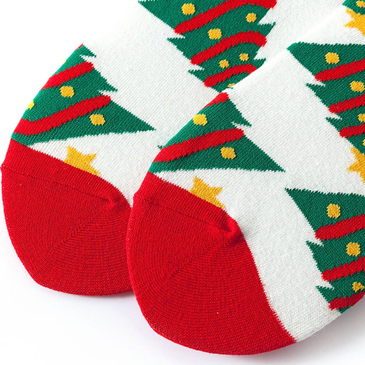 CHRISTMAS PATTERN CREW SOCKS_CWMS0202